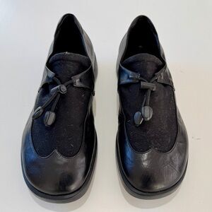 Sleek Black Leather Men's handmade Italian Loafers by Mare Uomo